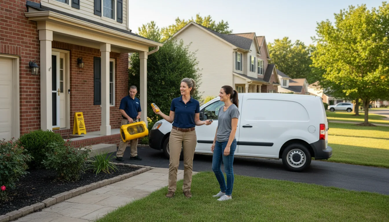 Residential water damage restoration in Sloan, NV